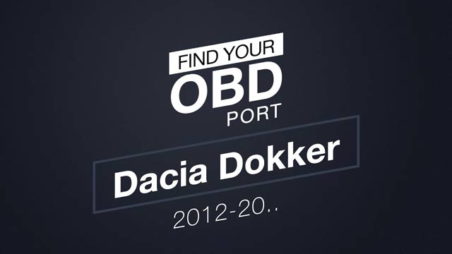 OBD port Dacia Dokker