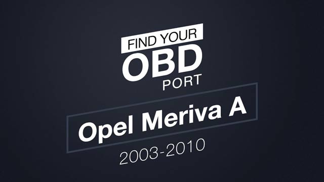 OBD Port in Opel Meriva