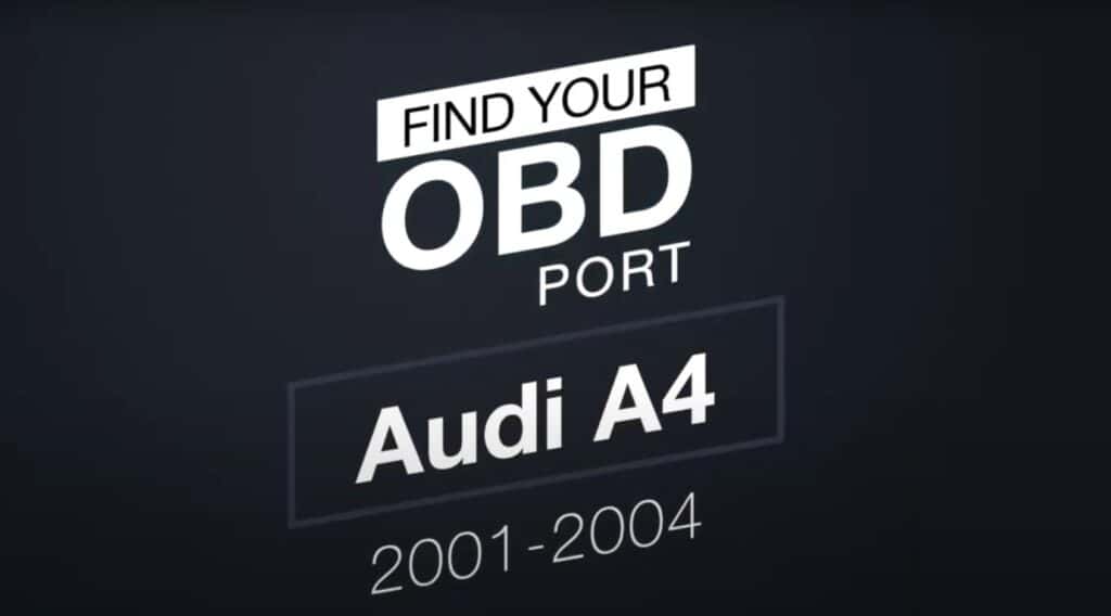 OBD2 port in Audi A4