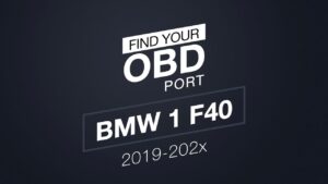 OBD2 port in BMW 1 F40