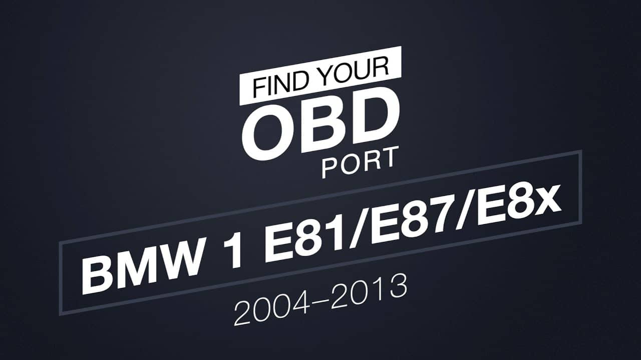 OBD2 port in BMW 1