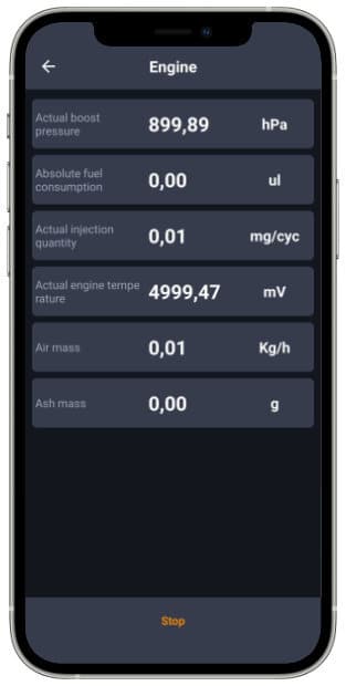 leggere i parametri in tempo reale con uno scanner OBD2 e un'app