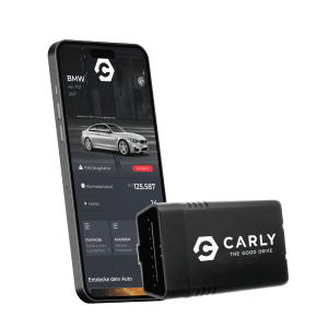 A picture of a mobile OBD II scanner app and a description of its features