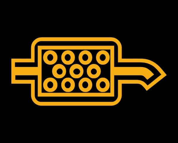 diesel particulate filter warning light