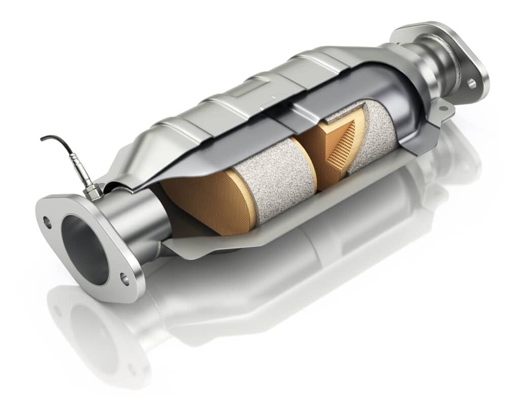 Structure of a catalytic converter